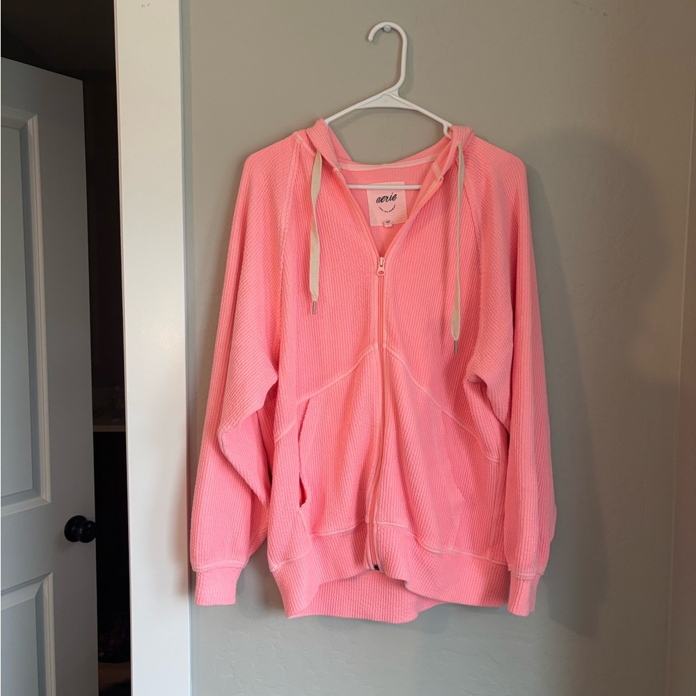 Aerie Wonder Full Zip Textured Hoodie